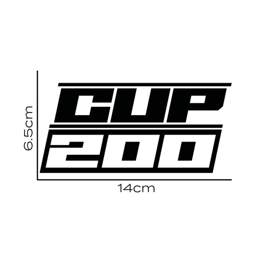 Cup 200 Rear Vinyl Badge