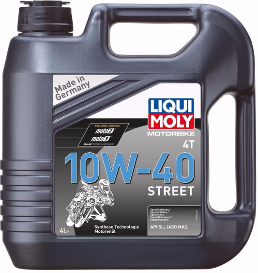 Liqui Moly 4 Stroke Semi Synthetic Street 10W-40 Motorcycle Engine Oil 4L