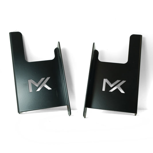 MK Indy R Radiator Brackets - Black (Pair)